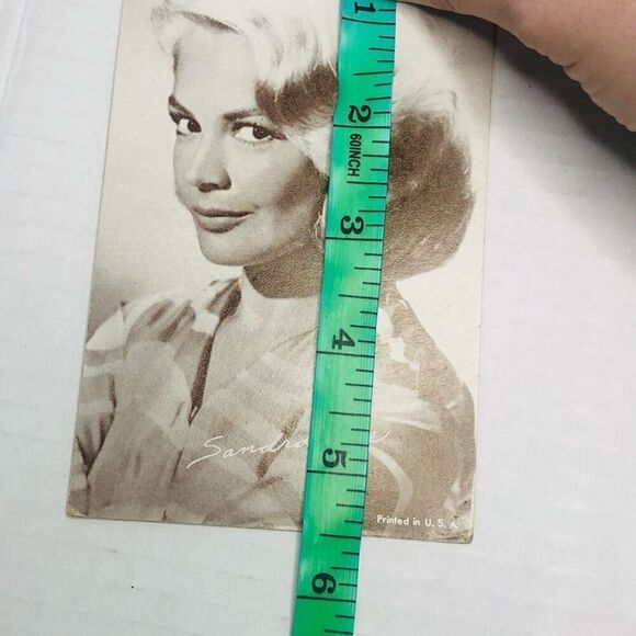 vintage Sandra Dee arcade card 1960's 5.5x3.5 printed in usa - Picture 5 of 8